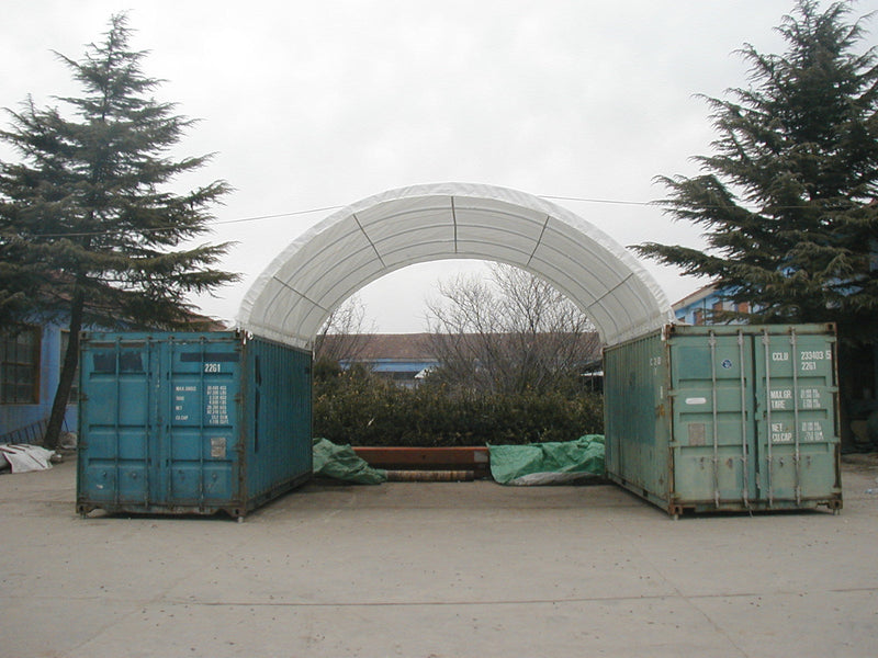 Gold Mountain Shipping Container Canopy Shelter 20'x20'