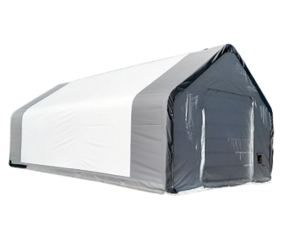 Gold Mountain Double Truss Peak Storage Shelter W20'xL33'xH16'