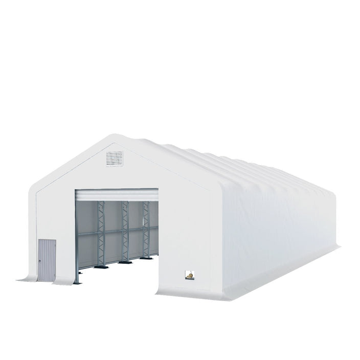 Gold Mountain Double Truss Peak Storage Shelter W30'xL80'xH20'