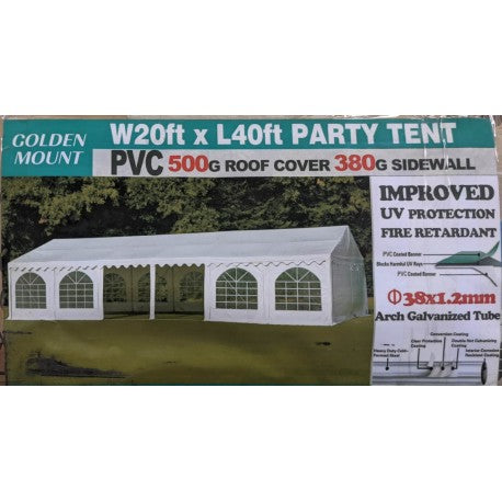 Golden Mount Party Tent 20'x40'